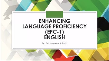 EPC-1 ENGLISH FIle #BEd1st Year(CCS UNIVERSITY Meerut)