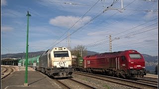 Trenes en el suroeste de Galicia I: Gran día entre Redondela y Os Valos