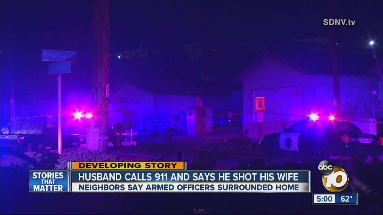 Husband calls 911 and says he shot his wife - YouTube
