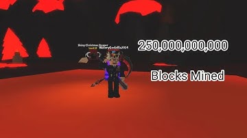 Reaching 250 Billion Blocks Mined (Roblox Mining Simulator)