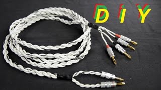 How To Make Bi-wire Speaker Cables - DIY Speaker Cables #DIY9 - YouTube