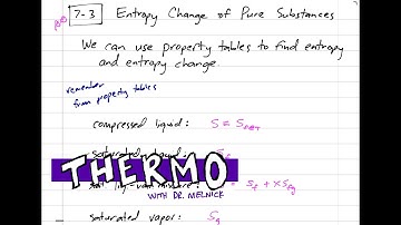 Thermodynamics - Entropy 7.3 Pure Substances