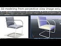 AutoCAD 3D Modeling Basic Tutorial Lesson Draw Steel Chair From Image AutoCAD 3D Modeling Basic Tutorial Lesson Draw Steel Chair From Image