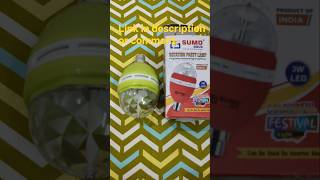 ₹153 Meesho Disco Light Review 😍 | Party Light for Home Decoration 🎉#meesho #shorts #disco #light