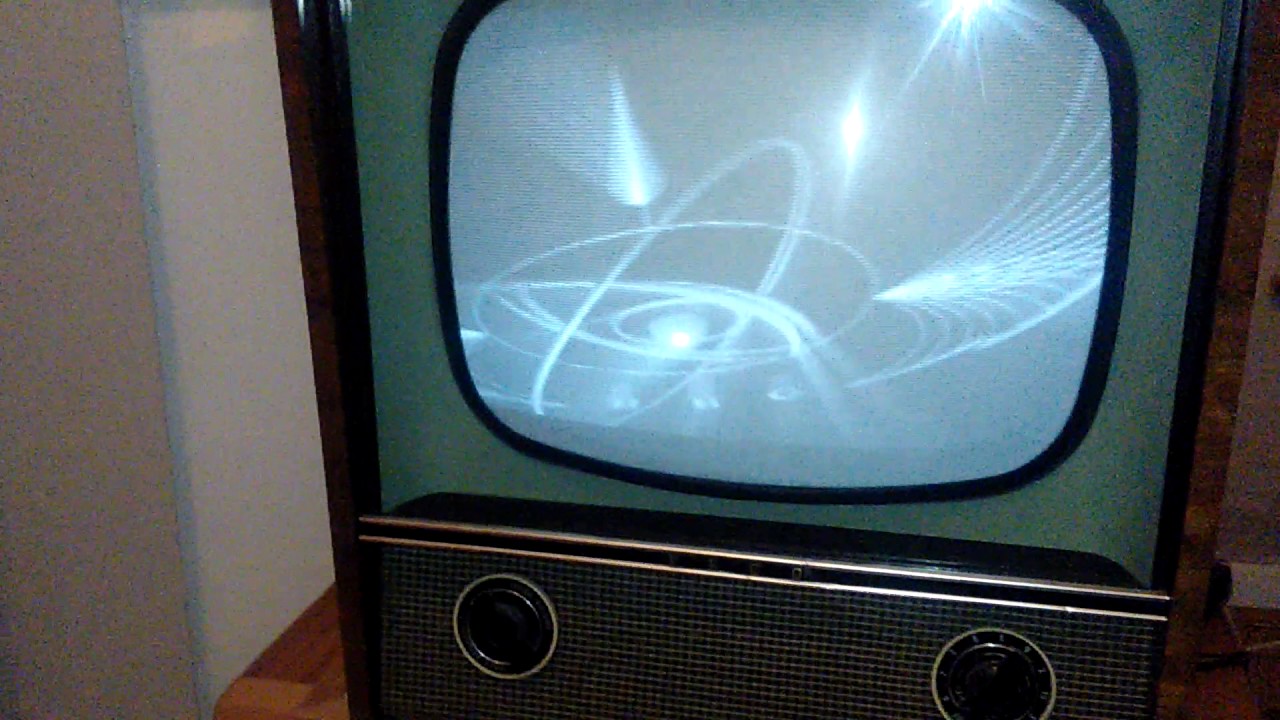 Ekco T331 405 line TV Showing Will Cs recreation of bats wings