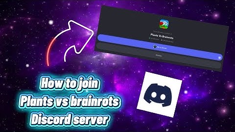 How to join plants vs Brainrots Discord server!!!