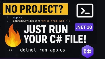 Run C# Code Without a Single Project File | .NET 10 Preview 4