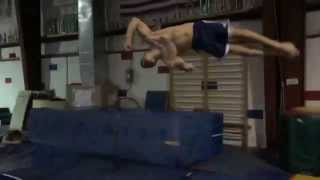 CHRIS - FRONT DOUBLE FULL - SLOW MOTION 240 FPS - Gymnastics Tumbling Twisting Floor Profile