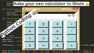 Calculator with Python / Tkinter project / #Project2