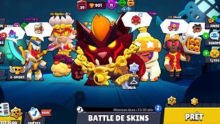 BATTLE à 5 de SKINS Brawl Stars (1 MILLION de VUES !!!)