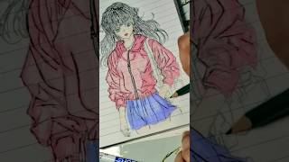 Coloring My First ANIME GIRL