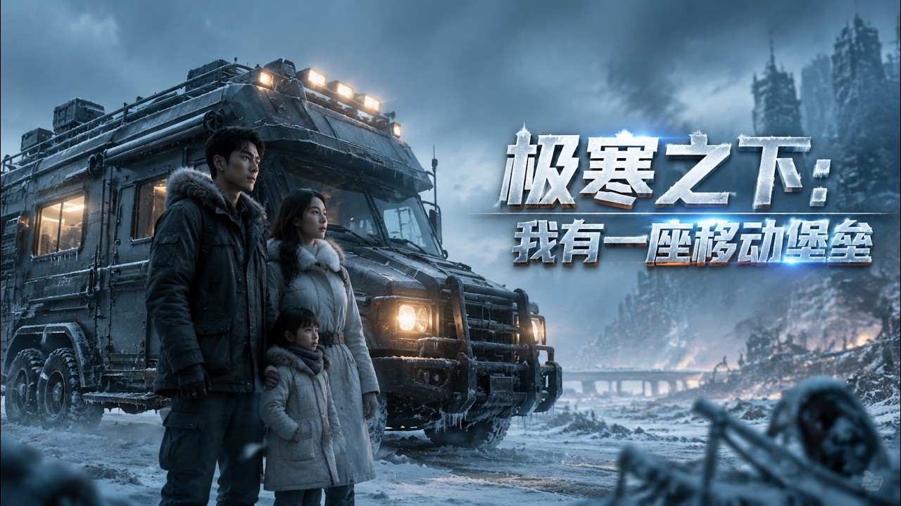 最热合集 《极寒之下：我有一座移动堡垒》 “末世重生：零下八十度，家的钢铁堡垒” #末世 #极寒 #重生 #逆袭 #爽文 #热血 #天天剧场
