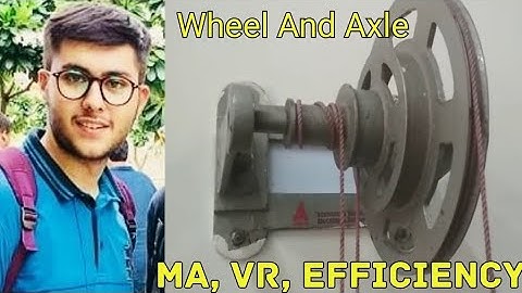 Find Mechanical Advantage, Velocity Ratio and Efficiency of Wheel and Axle | EXPERIMENT | BY CBR