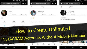 How To Create Unlimited Instagram Accounts🔥 Without Mobile Number😱