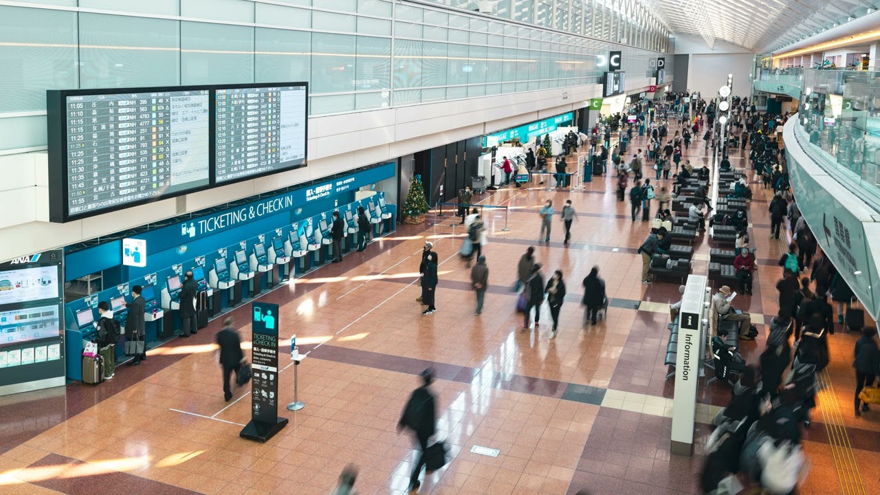 【ASMR/環境音】羽田空港第2ターミナル出発ロビー｜Tokyo haneda Airport Ambience【作業用/睡眠用BGM】