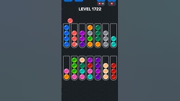 Ball Sort Puzzle nível 1722 #games #androidgameszone #gaming #puzzle #level #colors #gameplay #pop