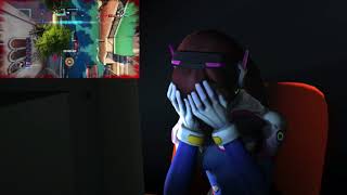 Playing Overwatch Origins Edition D.va