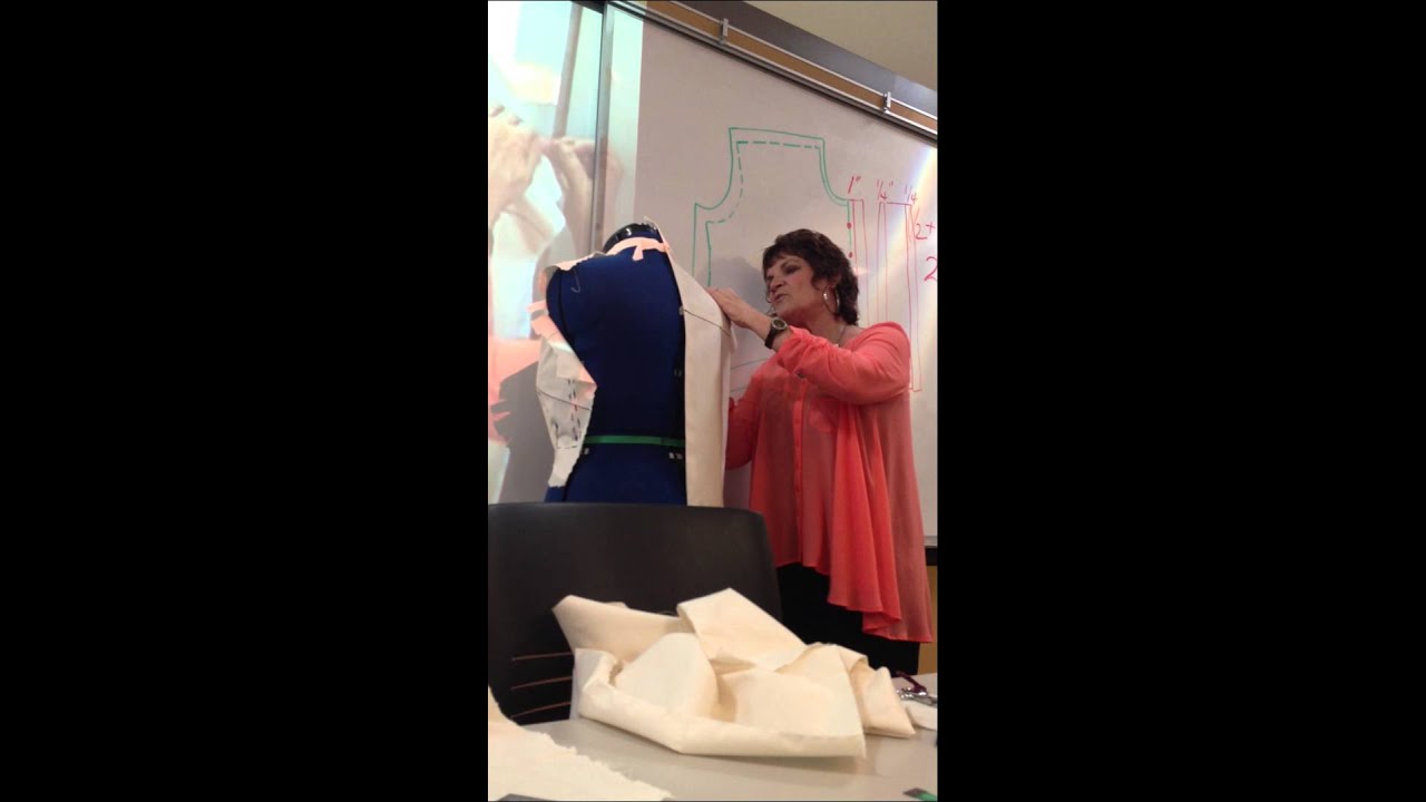 How to Drape fabric on a body form....backside YouTube