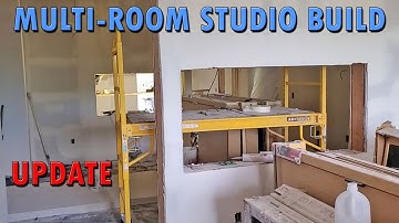 Multi-Room Recording Studio Build Update - Drywall