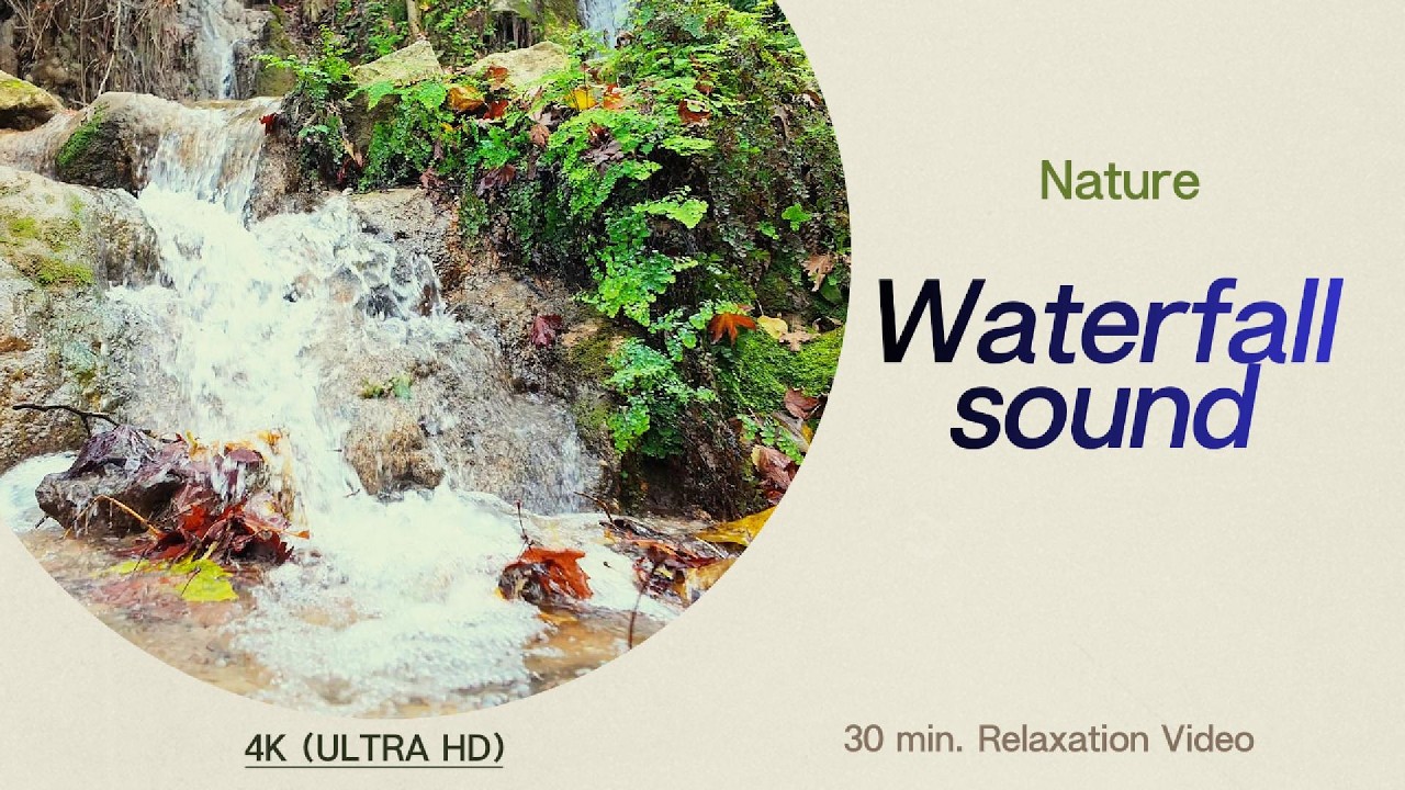 Relaxation Waterfall sound #background #relaxing #watersounds  #waterfall