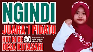 NGINDI BIKIN HEBOH! Juara 1 Pidato HUT RI ke-80 Desa Kutasari