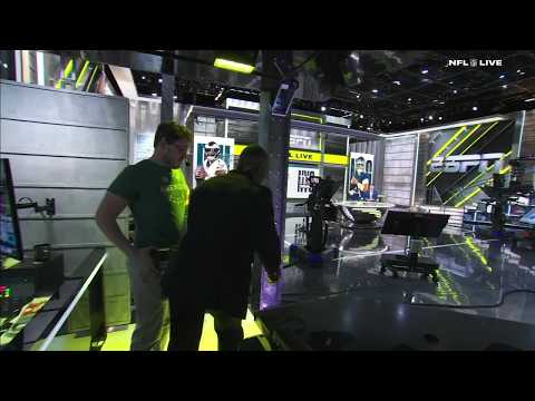 Ryan Clark arrives late for NFL Live & Dan Orlovsky breaks down his entrance 🤣 | NFL Live