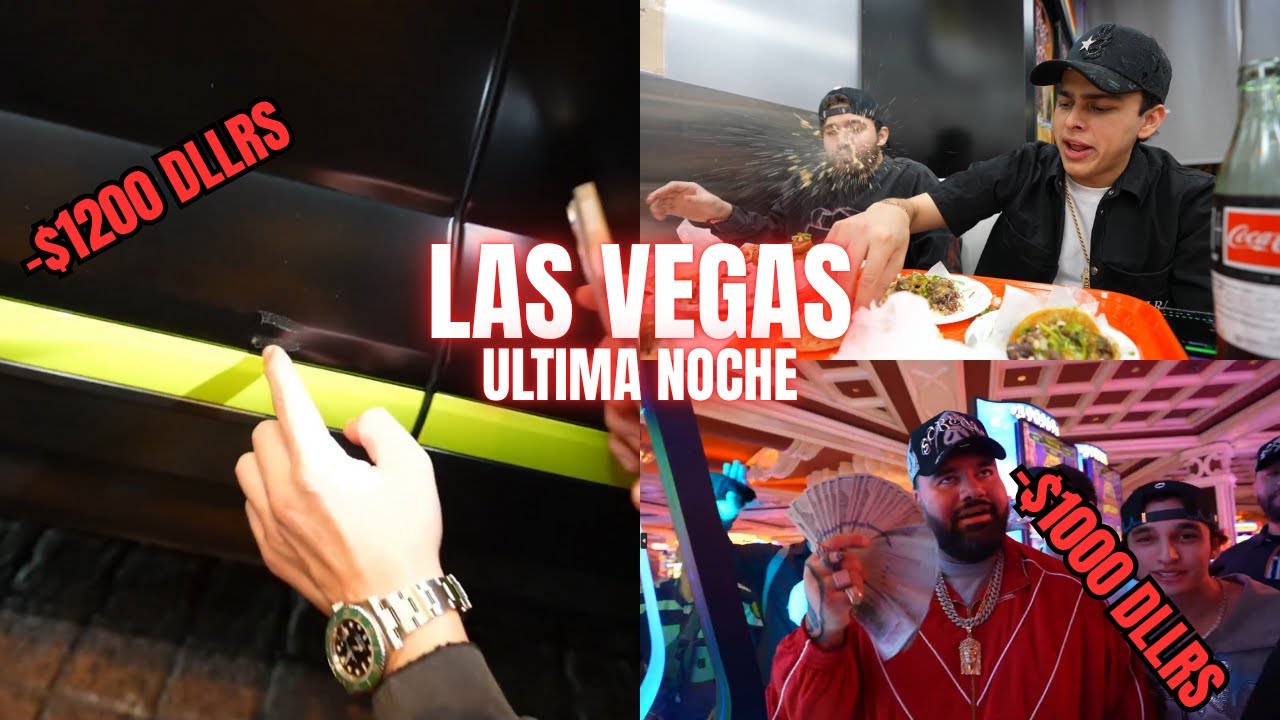 LONCHE Y WILITO ULTIMA NOCHE EN LAS VEGAS LE RAYAN LA URUS A WILITO Y LOS CORREN DEL CASINO🥶💸