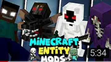 Top 10 entity mods for minecraft pocket edition || herobrine mod for mcpe || minecraft entity 303