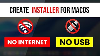 create a bootable installer for macos without usb