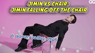 Jimin vs chairs : Jimin falling off the chair a never ending saga