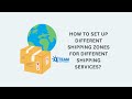 How to set up different shipping zone for different services