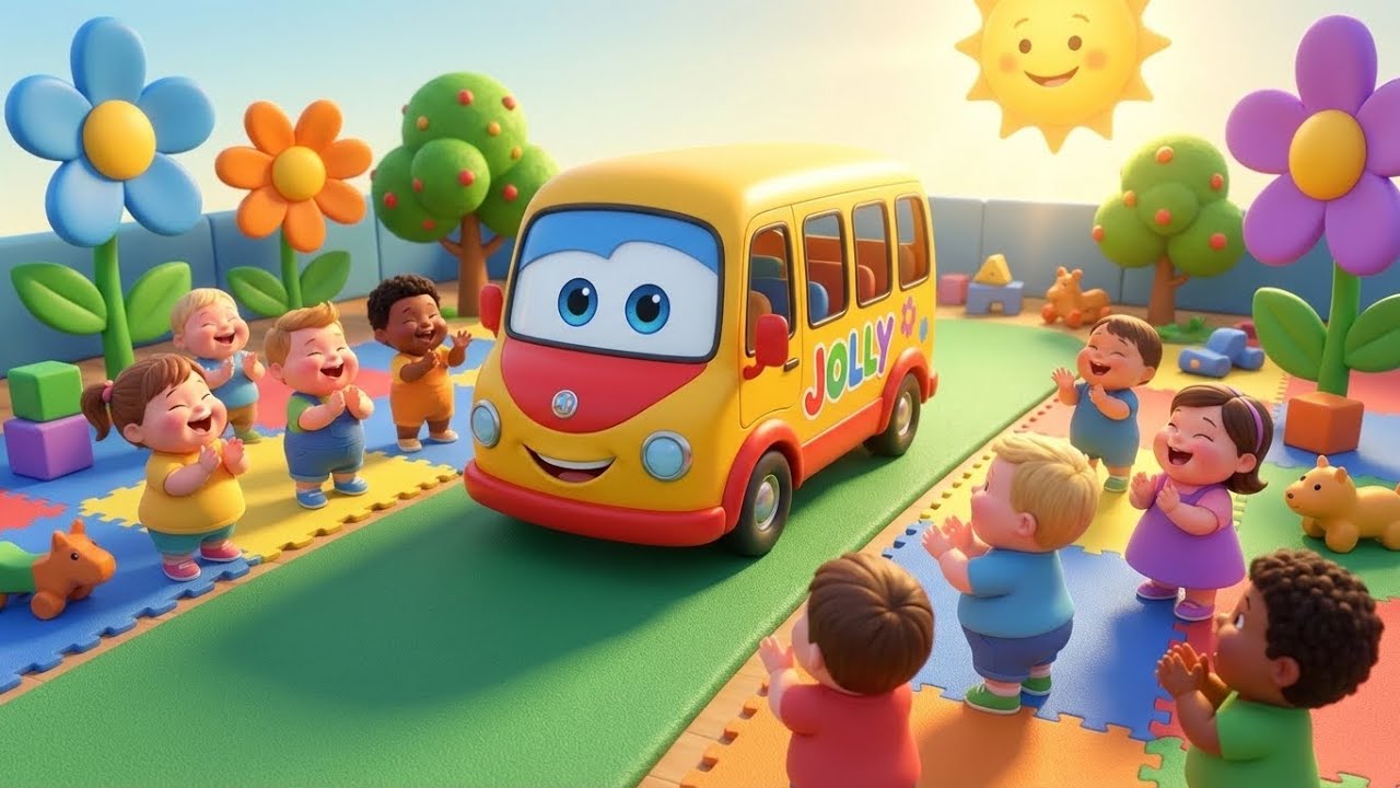 Jolly Ride with Wheels on the Bus 🚌🌈 | Baby Nursery Rhymes & Kids Videos for Kids YouTube