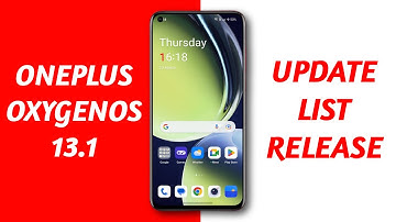 OnePlus OxygenOS 13.1 Official Update List