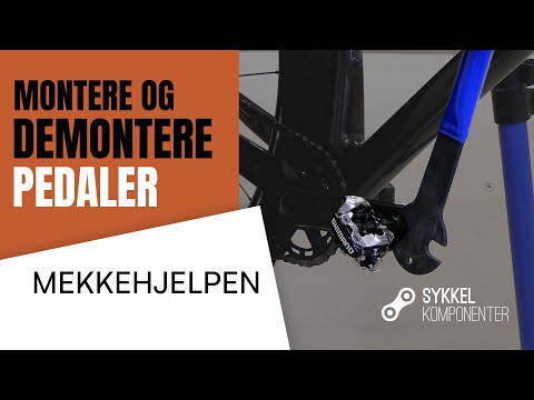 Video: Hvordan fjerne og montere sykkelpedaler