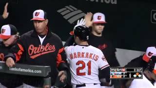 2012/04/26 Markakis scores on error