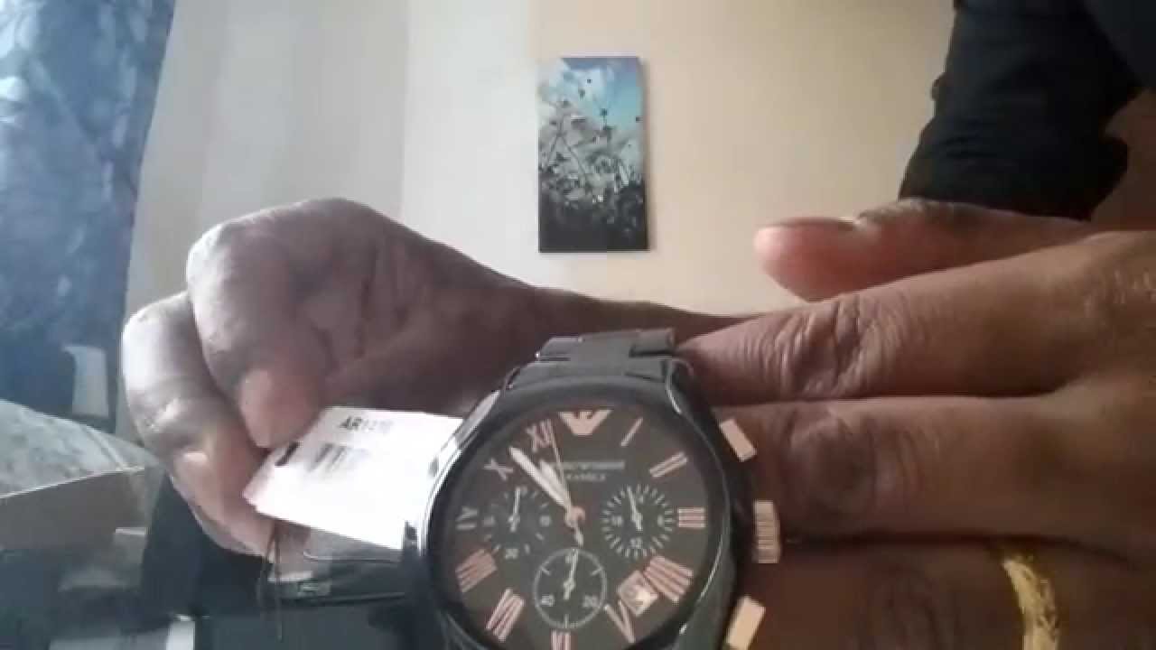 how to check if armani watch is real