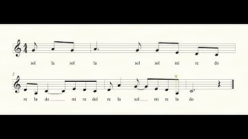 Solfeggio practice - sol, la, sol