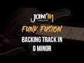 Funk fusion guitar backing track in g minor