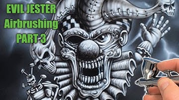 How to Airbrush the Evil Jester - Part 3