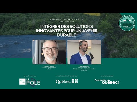 Intégrer des solutions innovantes pour un avenir durable