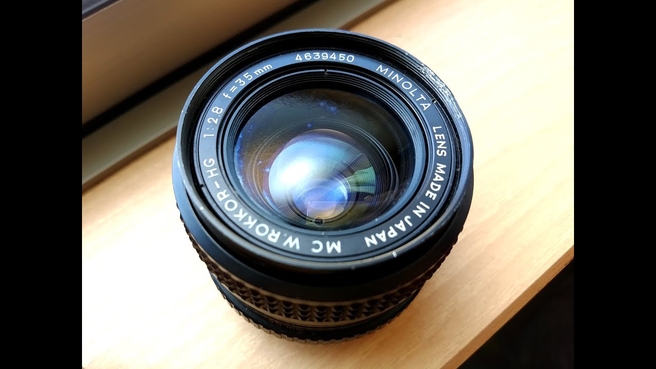 MINOLTA MC W.ROKKOR-HG 35mm F2.8 - YouTube