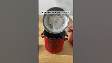 Eco-friendly bacon grease container for your kitchen