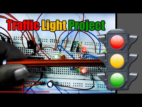 Traffic Light Project using IC 555 - YouTube
