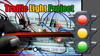 Traffic Light Project using IC 555