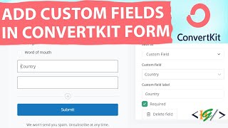 How to Add Custom Fields in ConvertKit Form | New Field