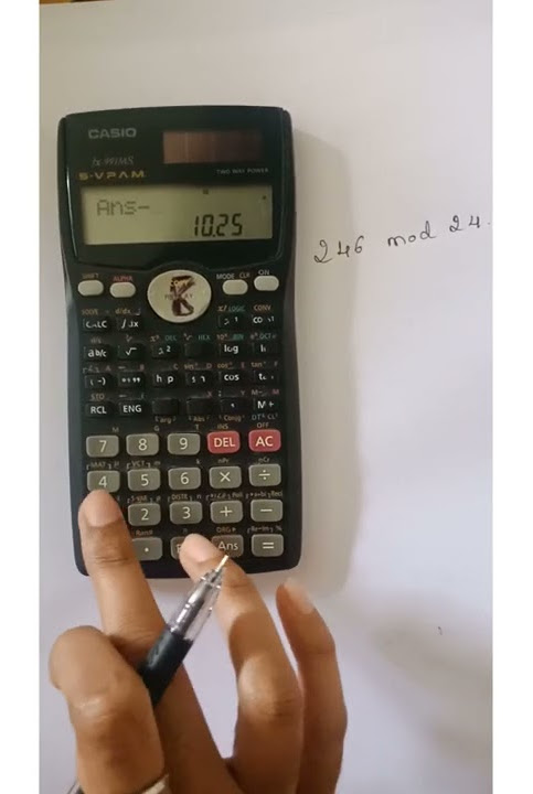 calculate mod (using scientific calculator ).