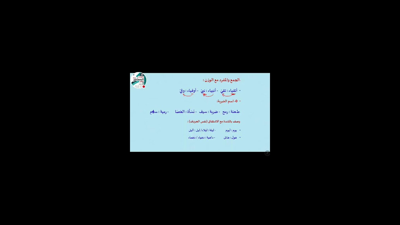 محاضرة ٤ الجزء ٢ علاقات تناظر