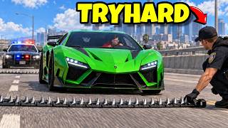 I Tried Escaping the Most TRYHARD Cop in GTA 5 RP