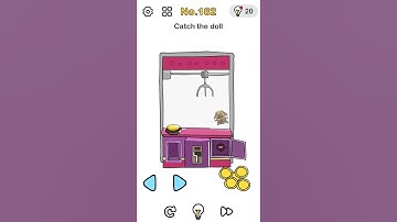 Brain out. Level 182. Catch the doll.