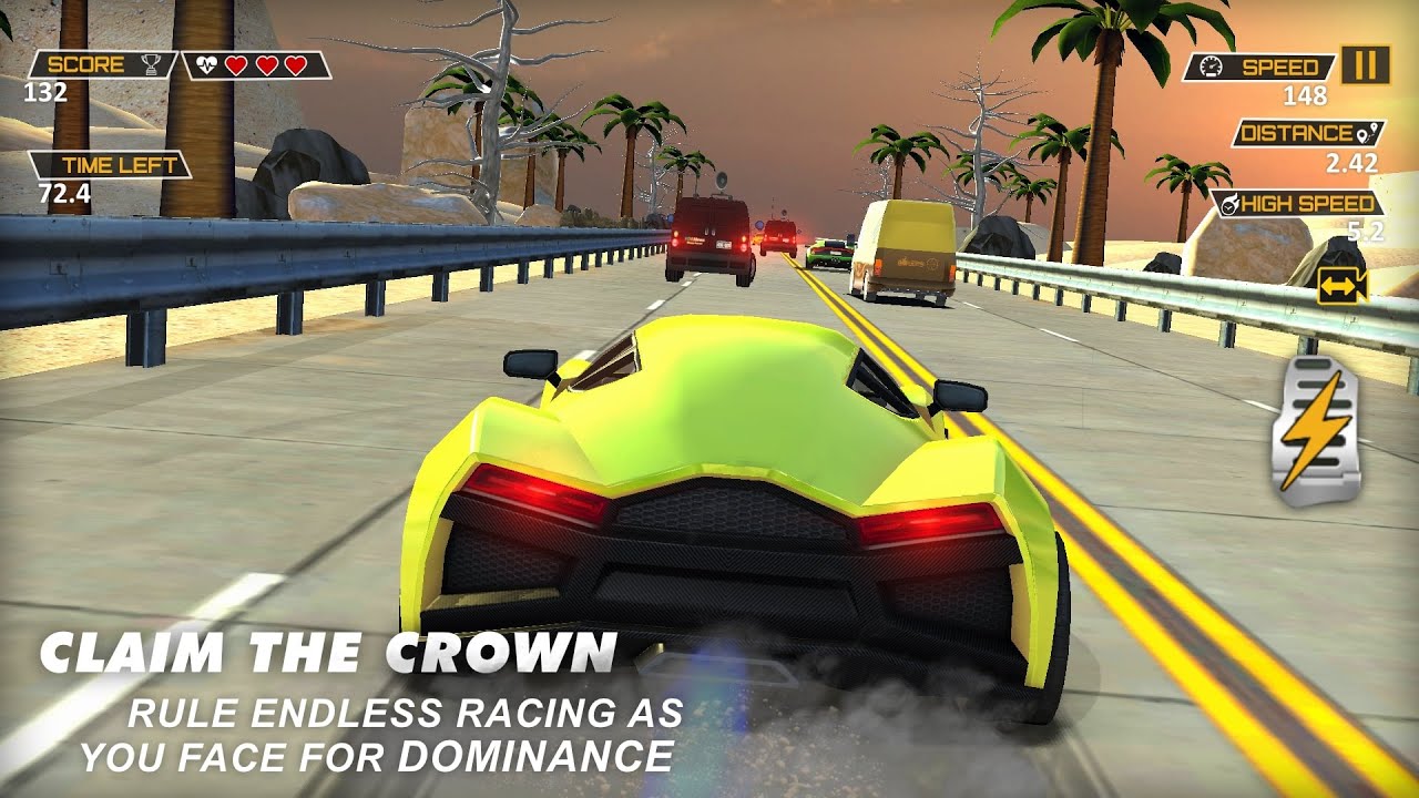 Speed Racer in Traffic on Busy Roads MOD APK cover